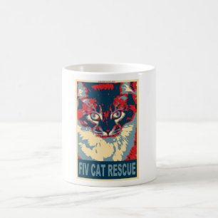 fiv Katzenrettungs-Logoschale Tasse