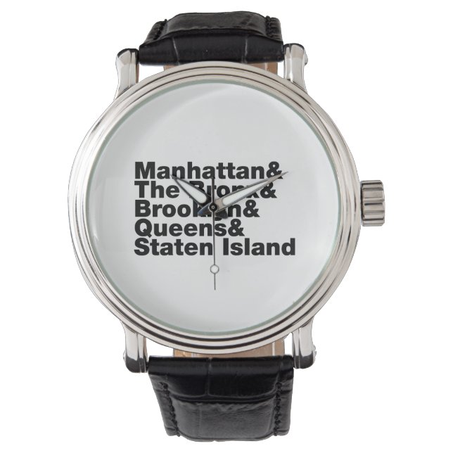 Five Boroughs ~ New York City Armbanduhr (Vorderseite)