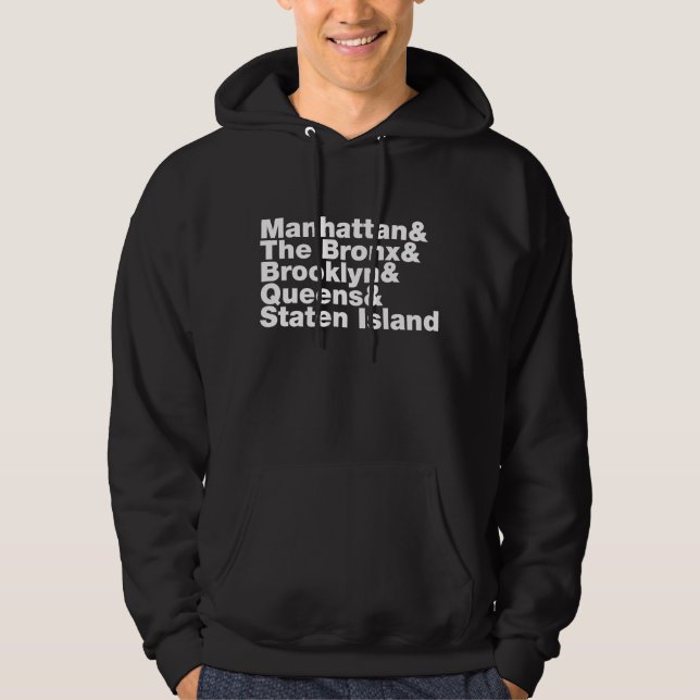 Five Boroughs ~ New York City Hoodie (Vorderseite)