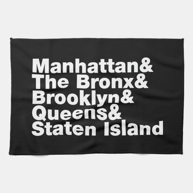Five Boroughs ~ New York City Küchentuch (Horizontal)
