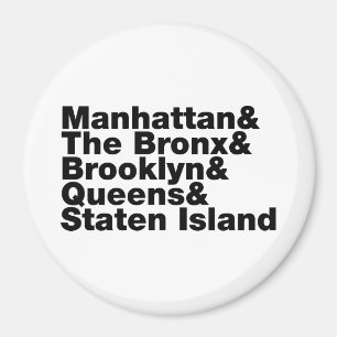 Five Boroughs ~ New York City Magnet