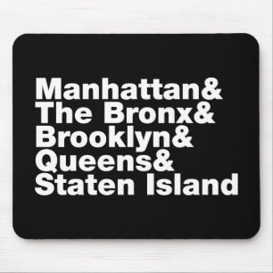 Five Boroughs ~ New York City Mousepad