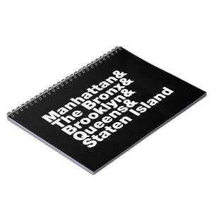 Five Boroughs ~ New York City Notizblock