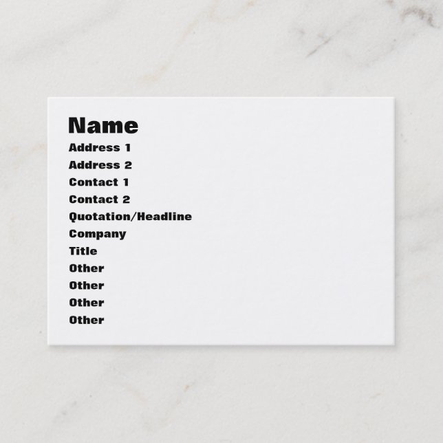 Five Boroughs ~ New York City Visitenkarte (Vorderseite)