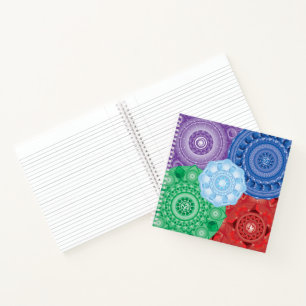 Five Elements Collage Mandala Spiral Notebook Notizbuch