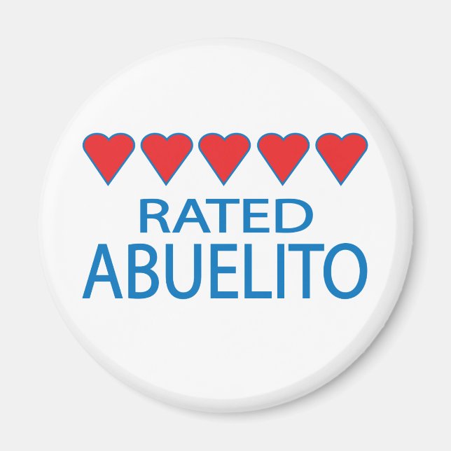 Five Heart Abuelito Magnet (Vorne)