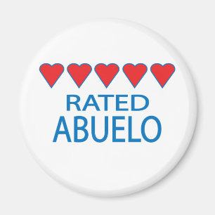 Five Heart Abuelo Magnet