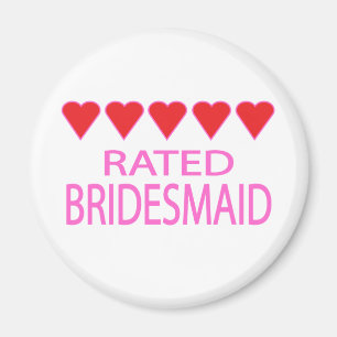 Five Heart Bridesmaid Magnet