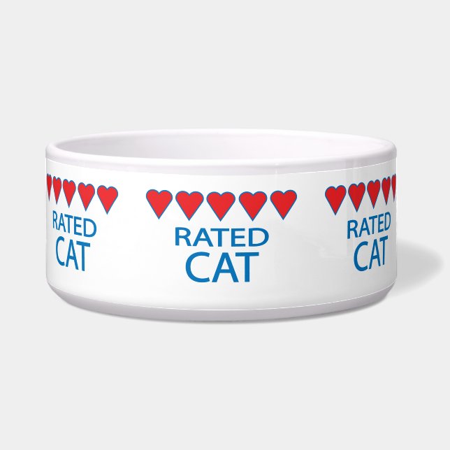 Five Heart Cat Bowl Napf (Vorderseite)