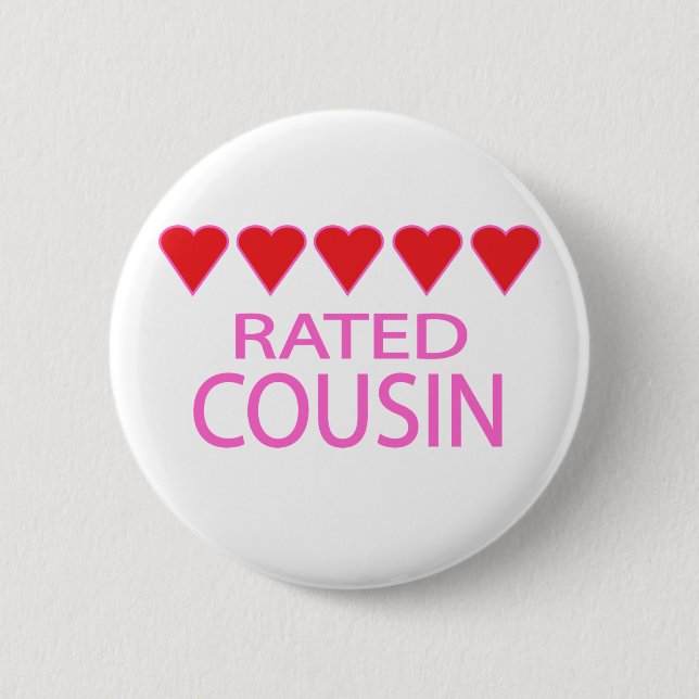 Five Heart Cousin Button (Vorderseite)