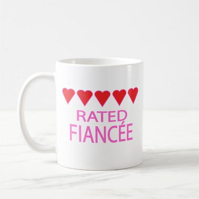 Five Heart Fiancée Kaffeetasse (Links)