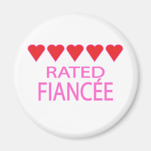 Five Heart Fiancée Magnet