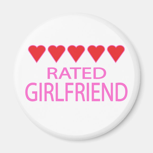 Five Heart Girlfriend Magnet (Vorne)