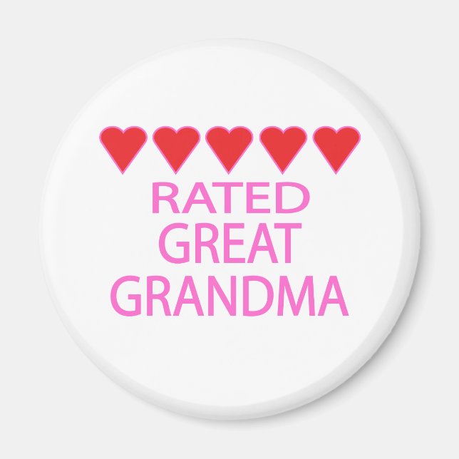 Five Heart Great Oma Magnet (Vorne)