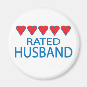 Five Heart Husband Magnet