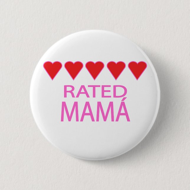 Five Heart Mamá Button (Vorderseite)