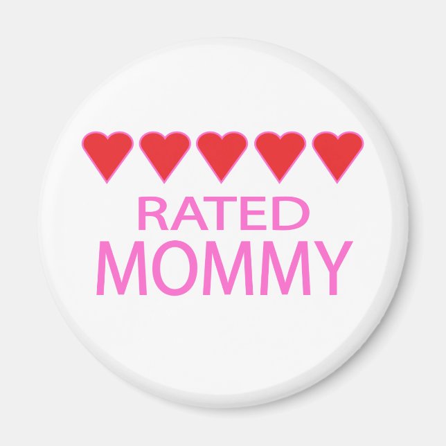 Five Heart Mommy Magnet (Vorne)