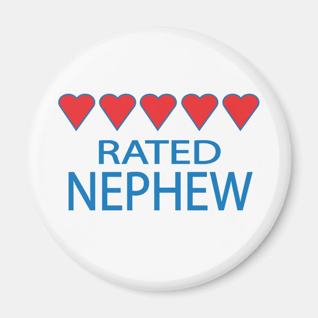 Five Heart Nephew Magnet (Vorne)