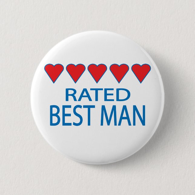 Five Heart Trauzeuge Button (Vorderseite)
