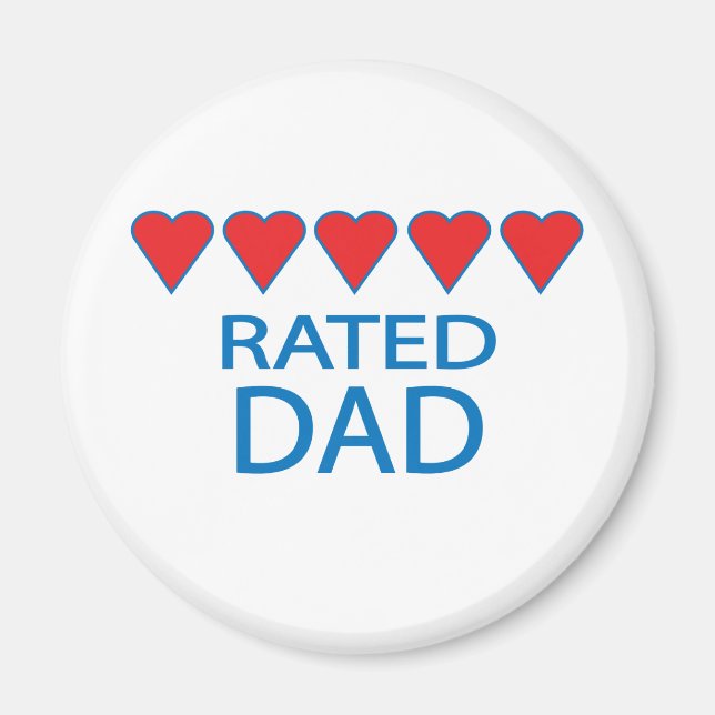 Five Heart Vater Magnet (Vorne)
