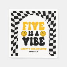Five Is A Vibe Retro Fünfte 5. Geburtstagsfeier