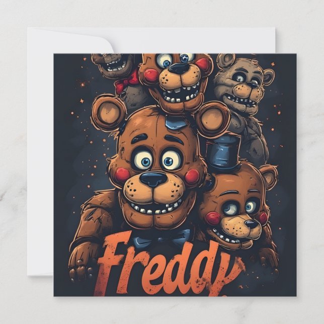 Five Nights at Freddy's Feiertagskarte (Vorderseite)