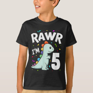 Five Rawr Im 5 Jahre alt T-rex Dinosaur 5. Geburts T-Shirt