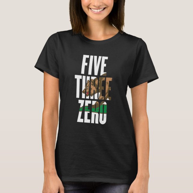 Five Three Zero 530 Area Code California Redding C T-Shirt (Vorderseite)