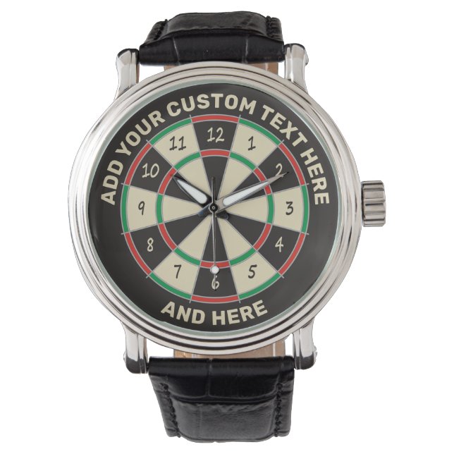 Fives Dart Board Armbanduhr (Vorderseite)