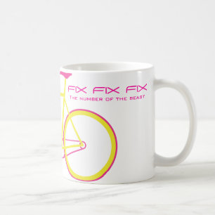 FIX FIX FIX Die Zahl des Tieres Kaffeetasse