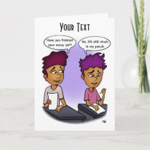 Fixieren in der Grußkarte des Stifts