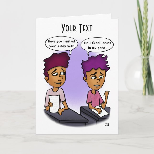 Fixieren in der Grußkarte des Stifts Dankeskarte (Vorderseite)