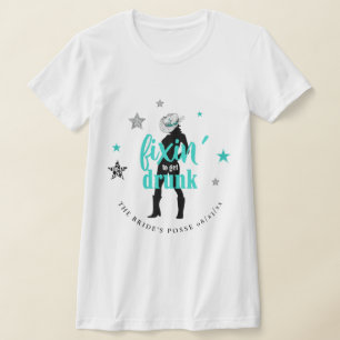 Fixin' The Posse Disco Junggesellinnenabschied Tea T-Shirt