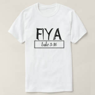 Fiya, weiß und schwarz T-Shirt