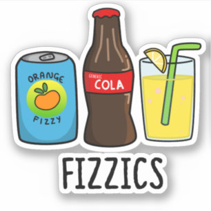Fizzics Niedlich Fizzy Cola Drinks Pun Sticker