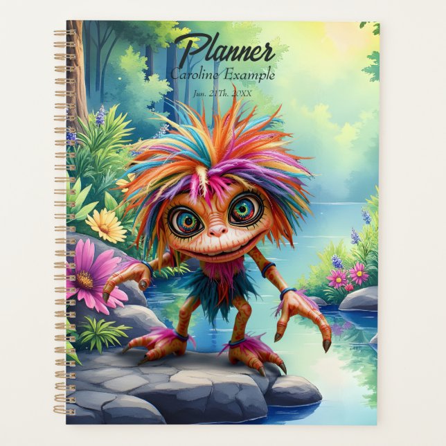 Fizzwiggle, der Regenbogen-Mischief-Sprite.  Planer (Vorderseite)