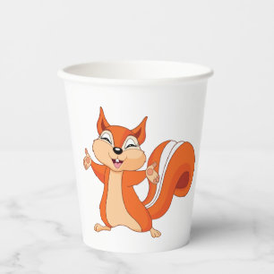 Fizzy das Eichhörnchen-Papierbecher Pappbecher