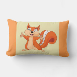 Fizzy das spielerische Eichhörnchen Lendenkissen