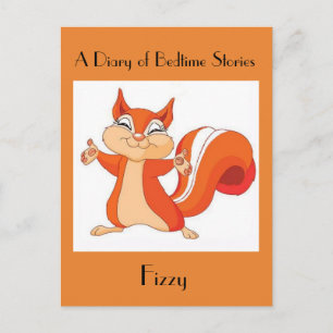 Fizzy die spielerische Eichhörnchen-Postkarte Postkarte