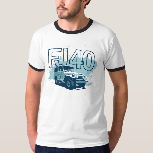FJ40 Landcruiser Shirt-aquamarines grafisches T-Shirt (Vorderseite)