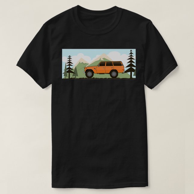 Fj60 Land Cruiser Retro T-Shirt (Design vorne)