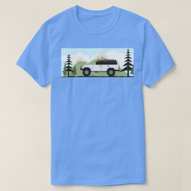 fj80 Land Cruiser Retro T-Shirt (Design vorne)