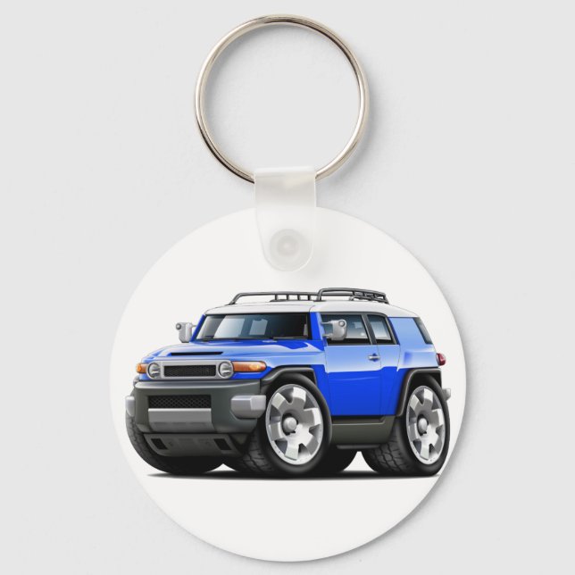 Fj Cruiser Blue Car Schlüsselanhänger (Vorderseite)