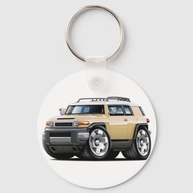 Fj Cruiser Tan Car Schlüsselanhänger (Vorderseite)