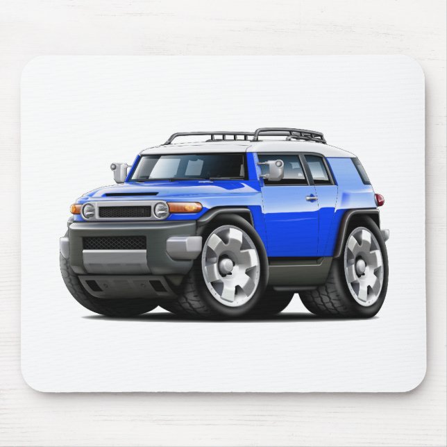 FJ-Kreuzer-Blau-Auto Mousepad (Vorne)
