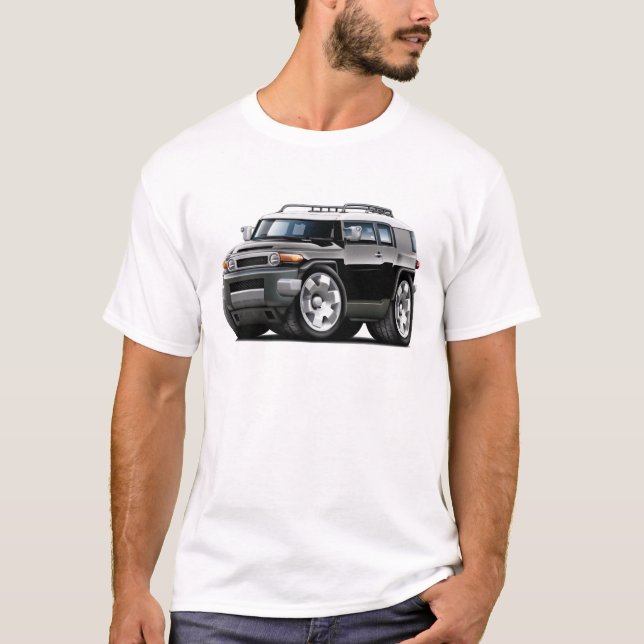 FJ-Kreuzer-Schwarz-Auto T-Shirt (Vorderseite)