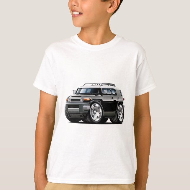 FJ-Kreuzer-Schwarz-Auto T-Shirt (Vorderseite)