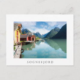 Fjaerlandsfjord-Fjordlandschaft in Norwegen Postkarte