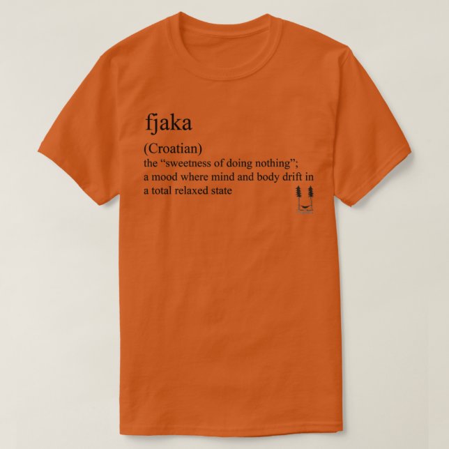 Fjaka Coatian Statement-Zubehör T-Shirt (Design vorne)