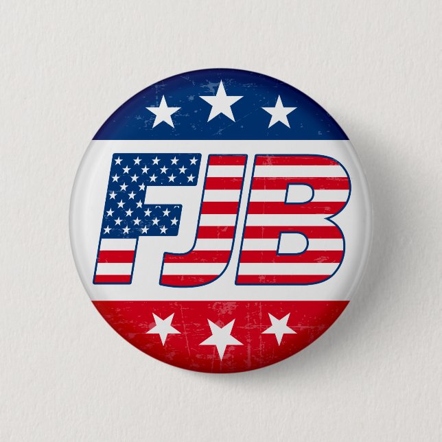FJB F joe Biden Pro Trump 2024 Wahl Button (Vorderseite)